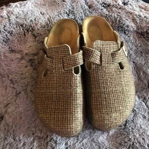 Birkenstock Plaid Clogs